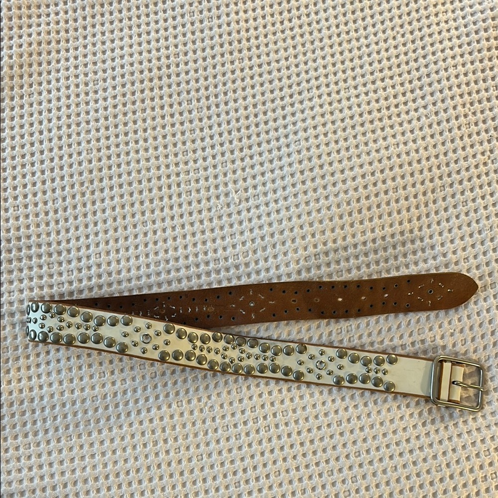 Studded Leather Belt - Picture 1 of 5
